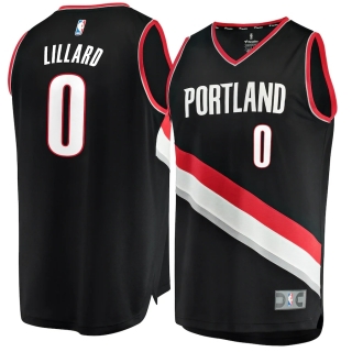 Men's Portland Trail Blazers Damian Lillard Fast Break Replica Jersey - Icon Edition