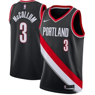 Men's Portland Trail Blazers CJ McCollum Nike Black Swingman Jersey - Icon Edition
