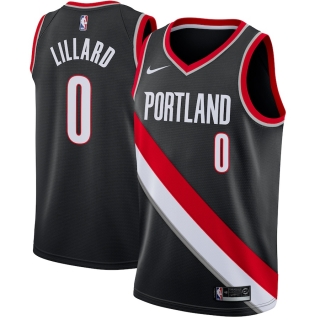 Men's Portland Trail Blazers Damian Lillard Nike Black Swingman Jersey - Icon Edition