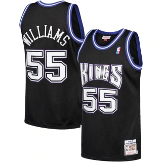 Men's Sacramento Kings Jason Williams Mitchell & Ness Black 1998-99 Jersey