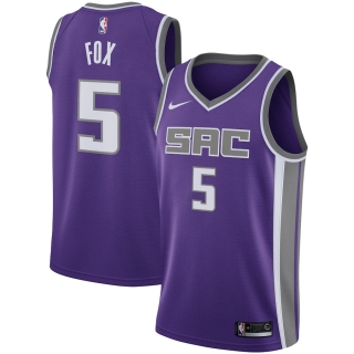 Men's Sacramento Kings De'Aaron Fox Nike Purple Swingman Jersey - Icon Edition