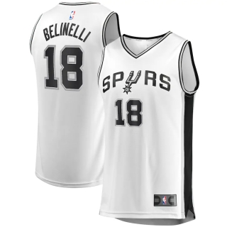 Men's San Antonio Spurs Marco Belinelli Replica Player Jersey - Association Edition