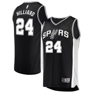 Men's San Antonio Spurs Darrun Hilliard Road Replica Player Jersey - Icon Edition