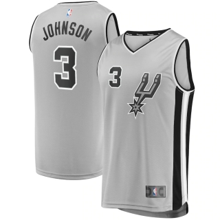 Men's San Antonio Spurs Keldon Johnson Fast Break Replica Jersey - Statement Edition