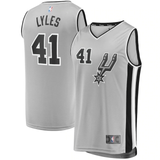 Men's San Antonio Spurs Trey Lyles Fast Break Replica Player Jersey - Statement Edition