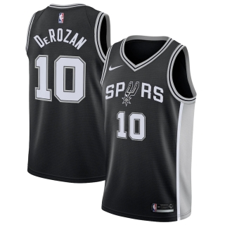 Men's San Antonio Spurs DeMar DeRozan Nike Black Icon Swingman Jersey