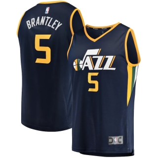 Men's Utah Jazz Jarrell Brantley Fanatics Branded Navy Fast Break Player Jersey - Icon Edition