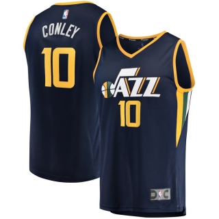 Men's Mike Conley Utah Jazz Fanatics Branded Navy Fast Break Replica Jersey - Icon Edition