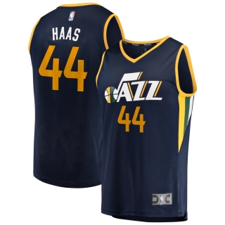 Men's Utah Jazz Isaac Haas Fanatics Branded Navy Fast Break Replica Jersey - Icon Edition