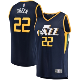 Men's Utah Jazz Jeff Green Fanatics Branded Navy Fast Break Player Jersey - Icon Edition