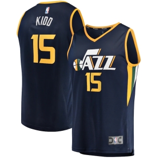 Men's Utah Jazz Stanton Kidd Fanatics Branded Navy Fast Break Replica Jersey - Icon Edition