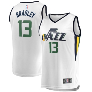 Men's Utah Jazz Tony Bradley Fanatics Branded White Fast Break Player Jersey - Association Edition
