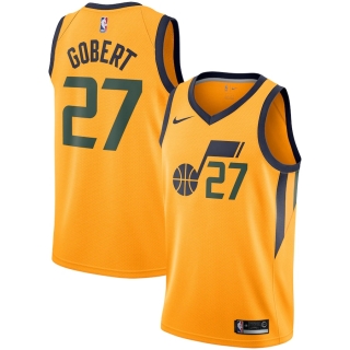 Men's Utah Jazz Rudy Gobert Nike Gold Replica Swingman Jersey - Statement Edition