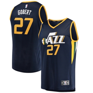 Men's Utah Jazz Rudy Gobert Fanatics Branded Navy Fast Break Replica Jersey - Icon Edition