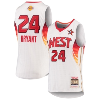 Men's Los Angeles Lakers Kobe Bryant Mitchell & Ness White Hardwood Classics 2009 NBA All-Star Game Authentic Jersey