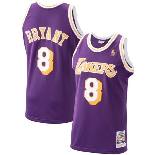 Men's Los Angeles Lakers Kobe Bryant Mitchell & Ness Purple 1996-97 Hardwood Classics Authentic Player Jersey