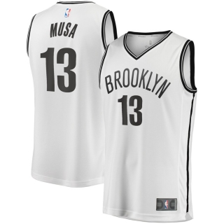 Men's Brooklyn Nets Dzanan Musa Fanatics Branded White Fast Break Player Jersey - Association Edition