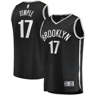 Men's Brooklyn Nets Garrett Temple Fanatics Branded Black Fast Break Player Jersey - Icon Edition