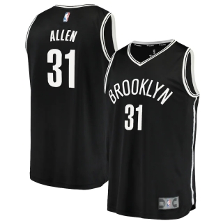 Men's Brooklyn Nets Jarrett Allen Fanatics Branded Black Fast Break Replica Player Jersey - Icon Edition
