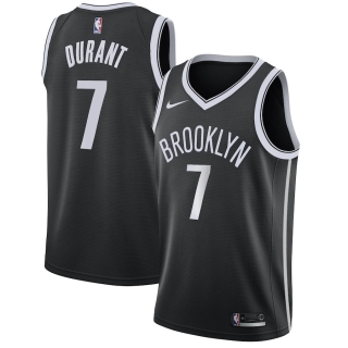 Men's Brooklyn Nets Kevin Durant Nike Black 2019-20 Swingman Jersey - Icon Edition
