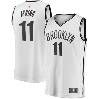 Men's Brooklyn Nets Kyrie Irving Fanatics Branded White 2019 Fast Break Player Movement Jersey - Icon Edition
