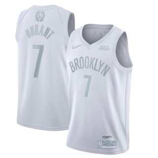 Men's Brooklyn Nets Kevin Durant Nike White MVP Swingman Jersey - Statement Edition