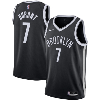Men's Brooklyn Nets Kevin Durant Nike Black 2020-21 Swingman Jersey - Icon Edition