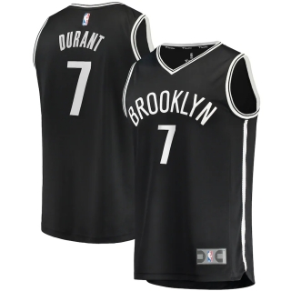 Men's Brooklyn Nets Kevin Durant Fanatics Branded Black 2019-20 Fast Break Replica Jersey - Icon Edition