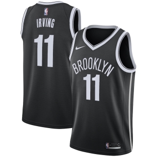 Men's Brooklyn Nets Kyrie Irving Nike Black 2019-20 Swingman Jersey - Icon Edition