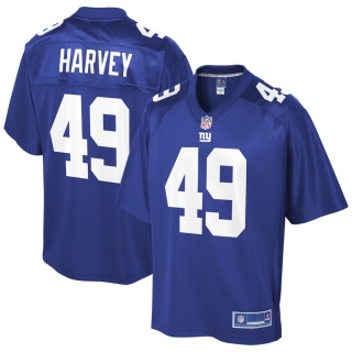 Men's New York Giants Nate Harvey NFL Pro Line Royal Team Player Jersey
