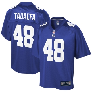 Men's New York Giants Josiah Tauaefa NFL Pro Line Royal Big & Tall Team Player Jersey