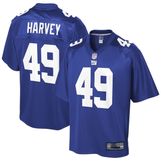 Men's New York Giants Nate Harvey NFL Pro Line Royal Big & Tall Team Player Jersey