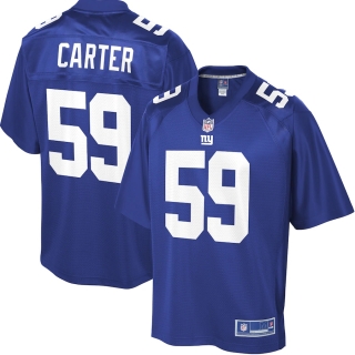 Men's New York Giants Lorenzo Carter NFL Pro Line Royal Big & Tall Player Jersey