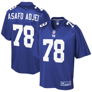 Men's New York Giants George Asafo-Adjei NFL Pro Line Royal Player Jersey