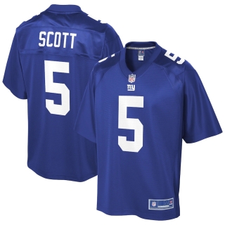Men's New York Giants DaMari Scott NFL Pro Line Royal Player Jersey