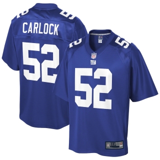Men's New York Giants Jake Carlock NFL Pro Line Royal Big & Tall Player Jersey