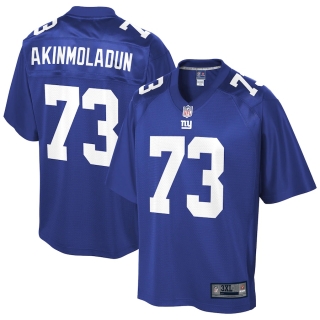 Men's New York Giants Freedom Akinmoladun NFL Pro Line Royal Big & Tall Player Jersey