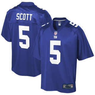 Men's New York Giants DaMari Scott NFL Pro Line Royal Big & Tall Player Jersey