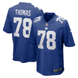 Men's New York Giants Andrew Thomas Nike Royal 2020 NFL Draft First Round Pick Game Jersey