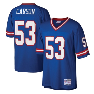Men's New York Giants Harry Carson Mitchell & Ness Royal Legacy Replica Jersey