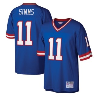 Men's New York Giants Phil Simms Mitchell & Ness Royal Legacy Replica Jersey