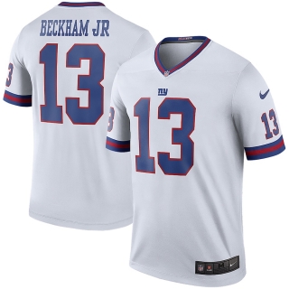 Men's New York Giants Odell Beckham Jr Nike White Color Rush Legend Jersey