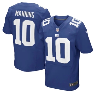 Mens New York Giants Eli Manning Nike Royal Blue Elite Jersey