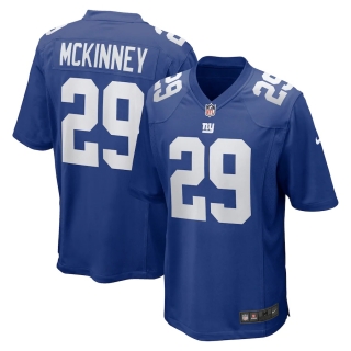Men's New York Giants Xavier McKinney Nike Blue 2020 NFL Draft Pick Game Jersey