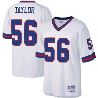 Men's New York Giants Lawrence Taylor Mitchell & Ness White Legacy Replica Jersey
