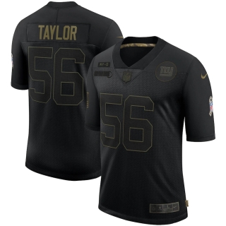 Men's New York Giants Lawrence Taylor Nike Black 2020 Salute To Service Retired Limited Jersey