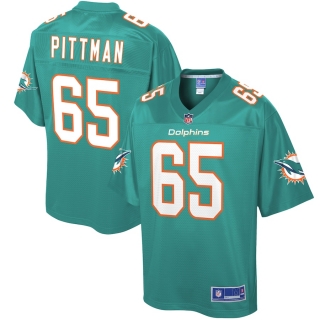 Men's Miami Dolphins Jamiyus Pittman NFL Pro Line Aqua Big & Tall Player Jersey