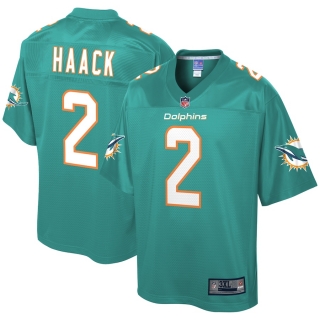 Men's Miami Dolphins Matt Haack NFL Pro Line Aqua Big & Tall Team Player Jersey
