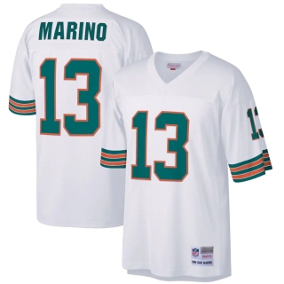 Men's Miami Dolphins Dan Marino Mitchell & Ness White Retired Player Legacy Replica Jersey