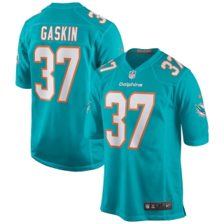 Men's Miami Dolphins Myles Gaskin Nike Aqua Game Jersey